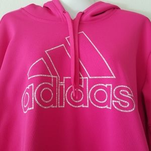 Adidas Pullover Hoodie Pink Sweater